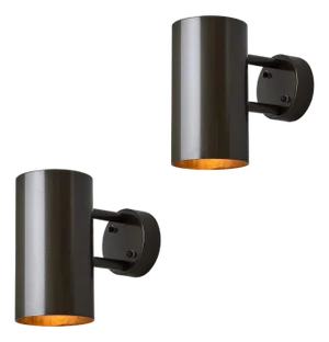 Pair of Large Hans-Agne Jakobsson C627 'Rulle' Outdoor Sconces in Painted Bronze