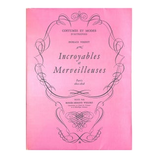 "Costumes Et Modes D'Autrefois: Incroyables Et Merveilleuses Paris 1810-1818" 1955 Weigert, Roger-Armand [Texte Par] For Sale