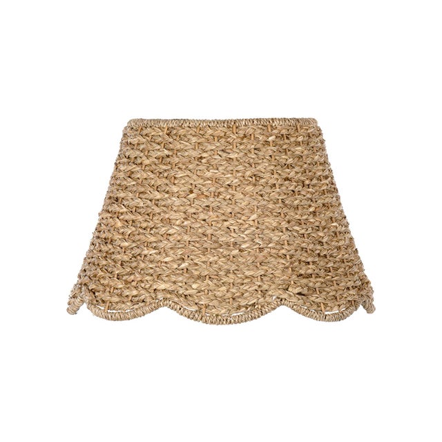 A woven rattan and seagrass scalloped shade for added texture and warmth. Regina Andrew Faye Shade Alternative (Rattan);...