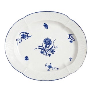 1st Period Worcester Platter by Royal Worcester, 1768-70 For Sale