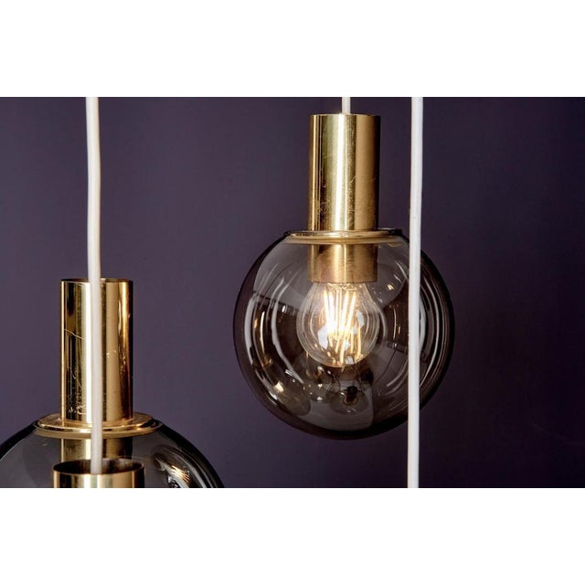 Cascade Pendant with Four Globes from Glashütte Limburg, 1970s For Sale - Image 6 of 9