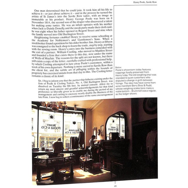 "The Savile Row Story an Illustrated History" 1988 Walker, Richard For Sale In New York - Image 6 of 18
