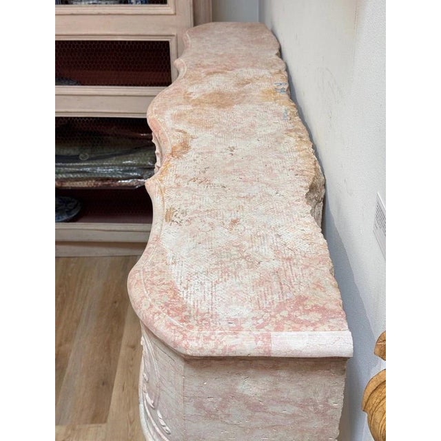 Fine French Limestone Mantelpiece, 18th Century, C, 1745 For Sale - Image 6 of 12