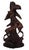 Black Forest Handcarved Deer Sculpture Vase Holder, 1920s-1940s For Sale - Image 3 of 10