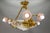 French Art Nouveau Chandelier with Alabaster Bowl & Pink Glass Shades, 1920 For Sale - Image 12 of 18