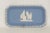 Wedgwood Wedgwood Jasperware Blue Tray Rectangular Trinket Pin Dish Plate British 4683b For Sale - Image 4 of 14