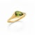 Modern Pear Peridot East-West Ring, Size 7.5 For Sale - Image 3 of 10