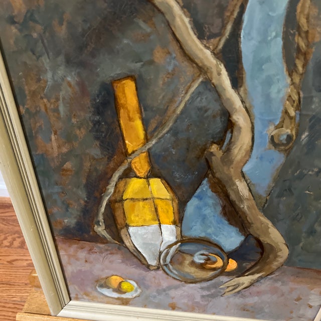 20th Century Oil on Board European School Still Life Impressionist Style Composition Framed For Sale In Washington DC - Image 6 of 11