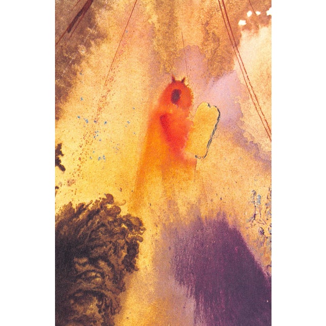 Original color lithograph "Ego Sum Dominus Deus Tuus" (I am the Lord Thy God, Exodus Chapter 34) from Salvador Dalí's...