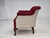 Danish Armchair in Red and Light Grey Wool and Oak, 1950s For Sale - Image 17 of 18