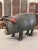 Vintage French Tole Pig Crafted W Old Metal Elements For Sale - Image 13 of 13