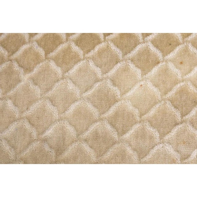 1950s Art Deco Danish Curved Banana Sofa W Textured Mohair Type Upholstery For Sale - Image 15 of 18