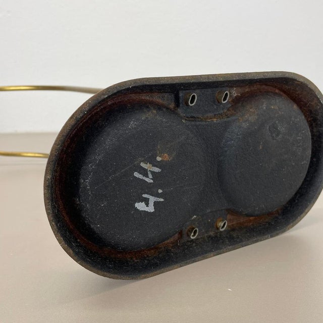 Mid-Century Modernist Bauhaus Metal Brass Umbrella Stand, Germany, 1950s For Sale - Image 13 of 18