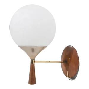Mid Century Ball Globe Sconce After Thurston C. 1950's