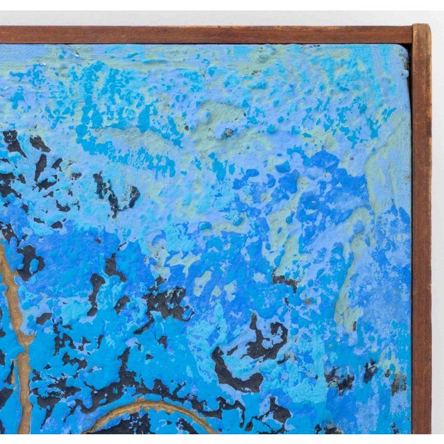 Late 20th Century Al Robi Figural Abstraction Mixed Media on Canvas For Sale - Image 5 of 8