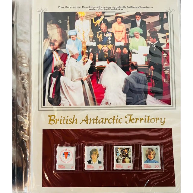 Royal Diana and Charles 'S Wedding Philatelic Panels Collection 125 Stamps For Sale - Image 4 of 11