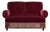 Danish 2-Seater Drop Arm and Back Sofa in Cherry-Red Velour, 1950s For Sale