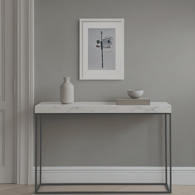 Contemporary Framed Organic Modern Minimalist Flower Study | Botanical Painting | Herbarium Wall Art / Earth Tones For Sale - Image 3 of 3