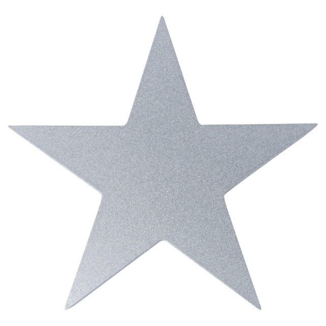 Silver Galactica Wall Star Decorative Object in Powder-Coated Aluminum by Altreforme For Sale - Image 8 of 8