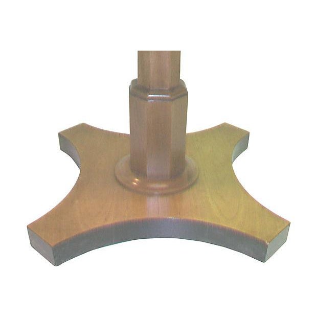 Traditional Baker Single Pedestal End Table For Sale - Image 3 of 4