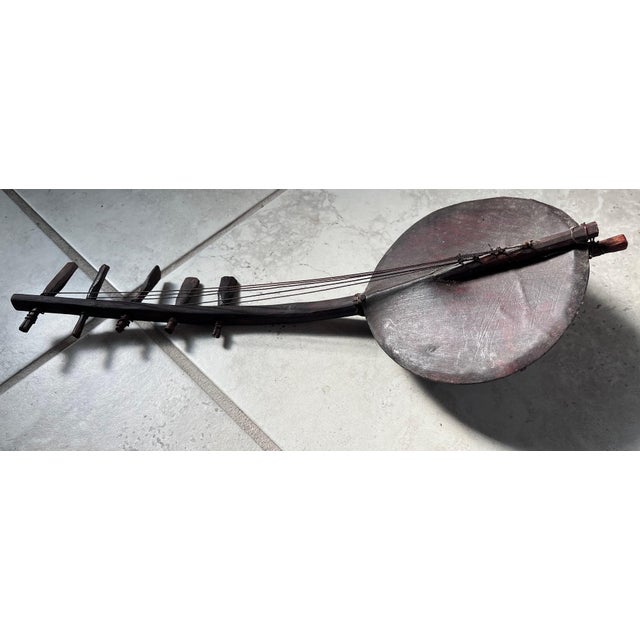 Antique African Folk Art Adungu 5 String Gourd Harp From Kenya - Rare For Sale - Image 4 of 7