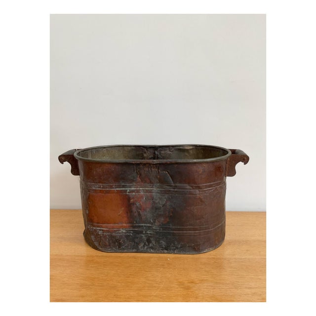 Antique Copper Boiler Tub For Sale In Raleigh - Image 6 of 12