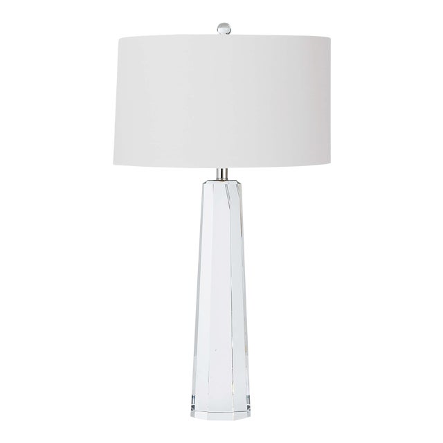 Regina Andrew Tapered Hex Crystal Table Lamp For Sale