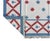 Handwoven Cotton Area Rug Vegetable Dyed Sky Blue, Cream and Terracotta Star Patterned Dhurrie - 6'x9' For Sale - Image 11 of 13