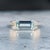 2010s Natural Aquamarine Diamond Ring 6.75 14k W Gold 2.24 TCW Certified For Sale - Image 5 of 8