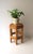 Tan Wicker Bamboo Pedestal Plant or Drink Stand For Sale - Image 8 of 11