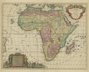 Antique Hand-Colored Map of Africa by Elwe, 1792