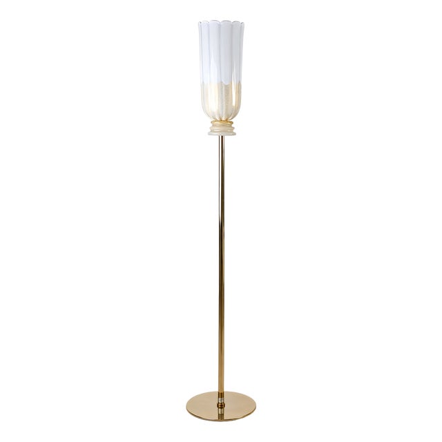 XII Apostoli Murano Glass Floor Lamp 24-KT Gold from Barovier and Toso, 2002 For Sale