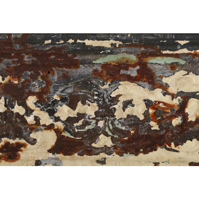 Large Oversized Monumental Rustic Embossed Metal Mirror 96" X 72" For Sale - Image 4 of 9