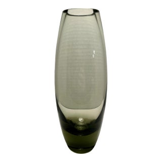 Vintage Per Lutken Holmegaard Hellas Torpedo Vase Danish Glaswerk Denmark For Sale