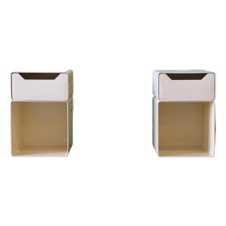 Pair of Italian Space Age Modular Nightstands / End Tables 1970s For Sale