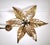 Vintage Brass Flower Wall Lamp by Willy Daro for Massive, Belgium, 1970s For Sale - Image 15 of 18