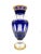 Baluster Vase Thistle in Cobalt Blue Crystal and 24-Carat Gold from Saint Louis For Sale - Image 10 of 10