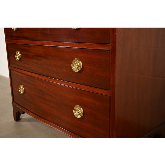 Baker Furniture Federal Mahogany Armoire Dresser or Linen Press For Sale - Image 13 of 18