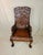 Late 19th Century Antique Chinoiserie Hand-Carved Rosewood Dragon Throne Chair With Owl Feet, Circa 1900 For Sale - Image 4 of 13