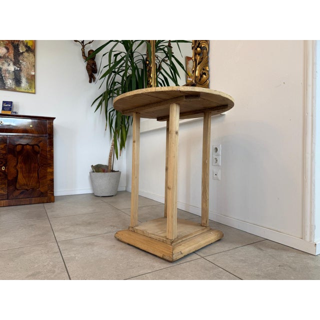 Rustic Art Nouveau Side Table For Sale - Image 9 of 9