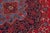 Vintage Tabriz Red/Blue Wool Rug - 9'8'' X 13'0'' For Sale - Image 4 of 10