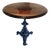 Antique Victorian Cast Iron Sea Monster Occasional Table with Circular Mahogany Top For Sale