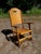Wood Vintage Mid Century Maple Folding Rocking Chair Rocker Clement MFG Canada For Sale - Image 7 of 18