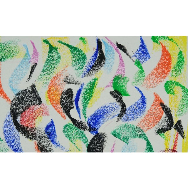 Françoise Galle, Colorful Vibration, Pastel Drawing For Sale - Image 4 of 6