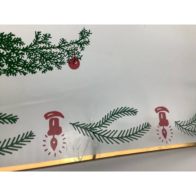 Mid 20th Century Vintage German Christmas Serving Plate For Sale In Sacramento - Image 6 of 13