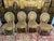 Brown Louis XVI Style Medallion Chairs, Set of 4 For Sale - Image 8 of 9