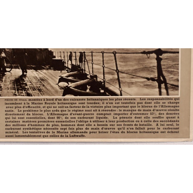 1940s 1940-1945 Original French Wwii Poster, Victoire / La Puissance Navale De Grande-Bretagne For Sale - Image 5 of 6