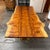 Contemporary Acacia Live Edge Trestle Dining Table For Sale - Image 4 of 12