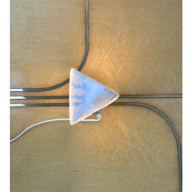 Gray Vetri Murano Striped Pyramidal Lamp by Lino Tagliapietra for Effetre International, Italy, 1970s For Sale - Image 8 of 10
