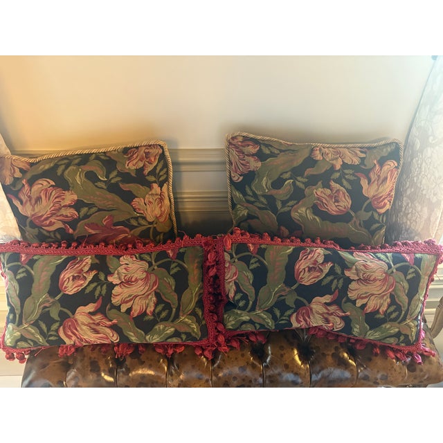 Sherrill Furniture Sherrill French Provincial Chairs With Custom Accent Pillows - Set of 2 For Sale - Image 4 of 12